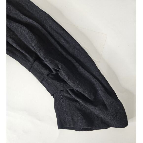 Halogen 100% Viscose Black Cardigan Asymetric Open Formal Women's Size M - Picture 7 of 7